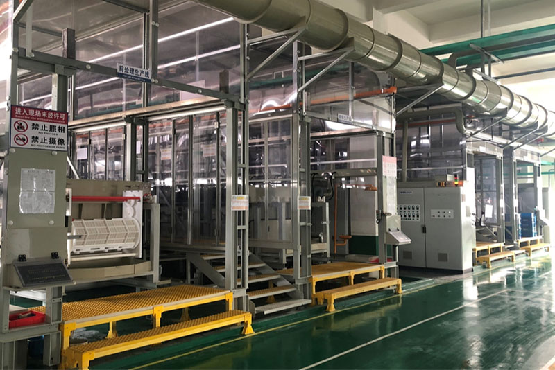 Automated electroplating line